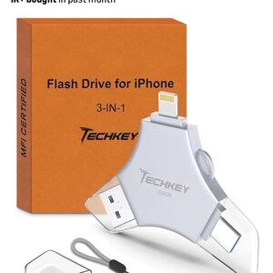 Techkey 3-in-1 Flash Drive for iPhone